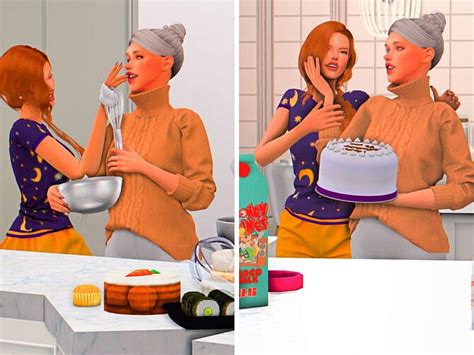 Bake Day Poses By Couquett At Tsr Sims 4 Updates