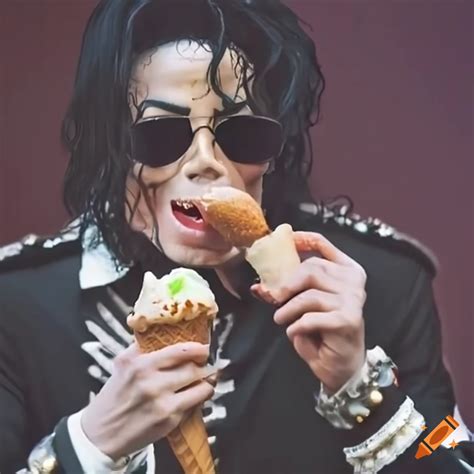 Michael Jackson Eating Ice Cream