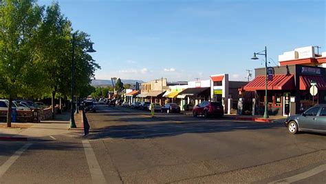 Cottonwood Az August 1 2014 Wide Shot Of Traffic In The Historic