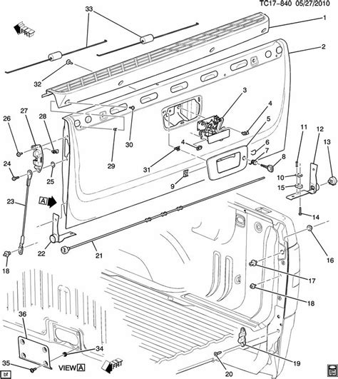 Chevy Tailgate Parts Diagram Part Diagram Part Diagram