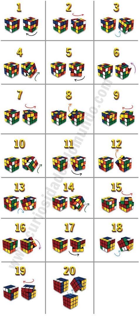 Como Resolver O Cubo Mágico Cubo De Rubik Em Apenas 20 Passos Diy