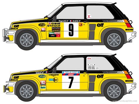 Renault 5 Turbo 1981 Renault Drawings Dimensions Pictures Of