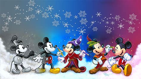 Mickey Mouse Winter Wallpapers Wallpaper Cave