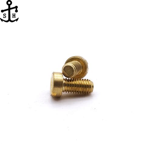 Din84 M3 Solid Brass Slotted Cheese Head Fillister Head Machine Screws