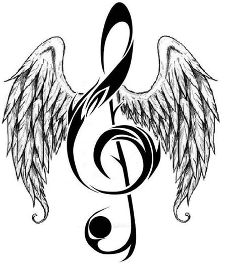 13 Cool Music Note Designs Images Music Note With Wings Music Notes