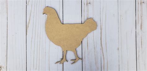 Chicken Cutout Chicken Blank 1052 Multiple Sizes Available Etsy