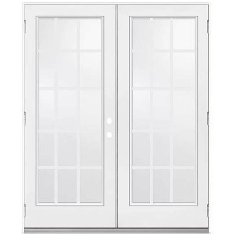 Jeld Wen Windows And Doors 6ft Lh Outswing French Door 15 Lite White