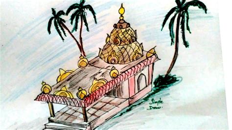 Indian Temple Drawing At Explore Collection Of