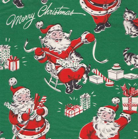 Vintage Dennison Santa T Wrap Heather David Flickr