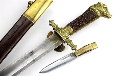 19th C German Imperial Large Hunting Sword Dagger