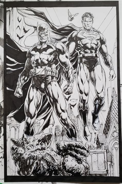 Superman Batman: Worlds Finest #1 variant cover | Jason Fabok