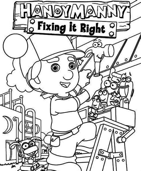 handy manny online coloring pages coloring pictures coloring sheets free coloring fix it