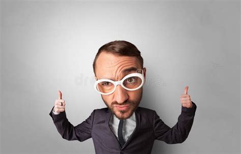 Funny Person With Big Head Stock Image Image Of Communication 146407593