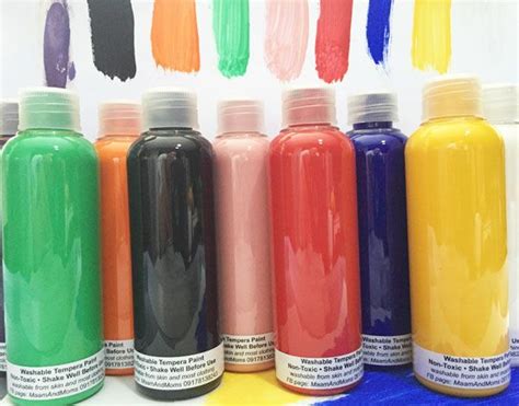 100ml Non Toxic And Washable Tempera Paints Maam And Moms