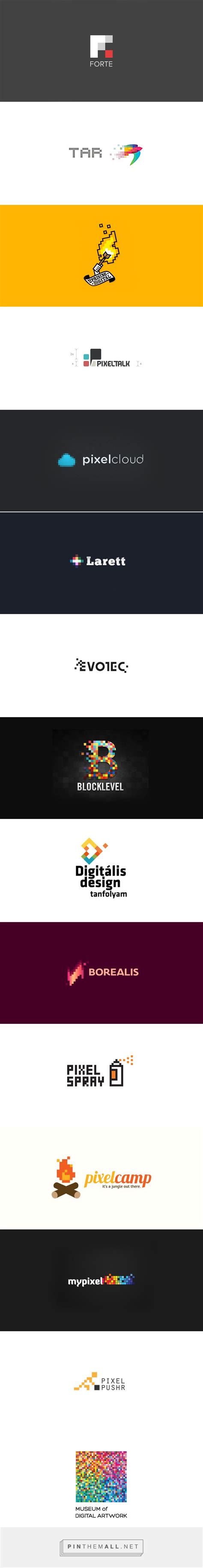 Showcase Art Of Pixel Logo Design For Inspiration Pixel Logo 3d Pixel