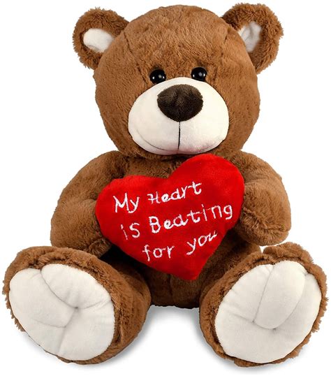 Filmhoo Valentines Day Ts Teddy Bear 10 Inch Funny Plush Stuffed