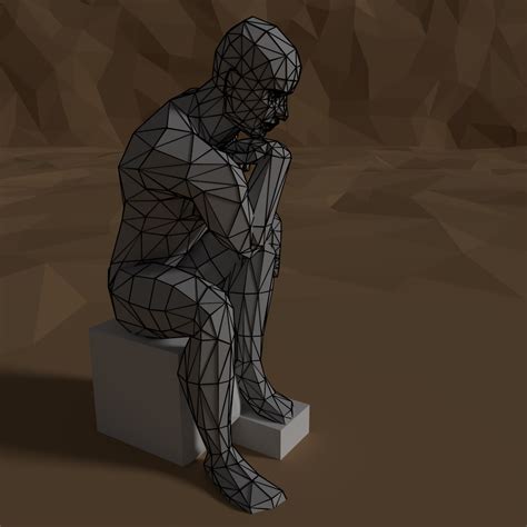 Low Poly Male Base Mesh Rigged 3d Model In Man 3dexport