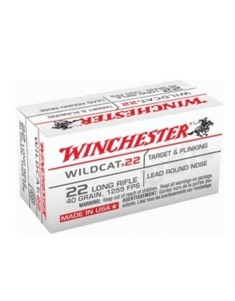 Winchester Winchester Wildcat 22lr 40gr Single Easthill Outdoors
