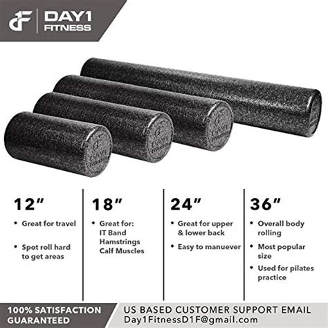 High Density Muscle Foam Rollers By Day 1 Fitness Sports Massage