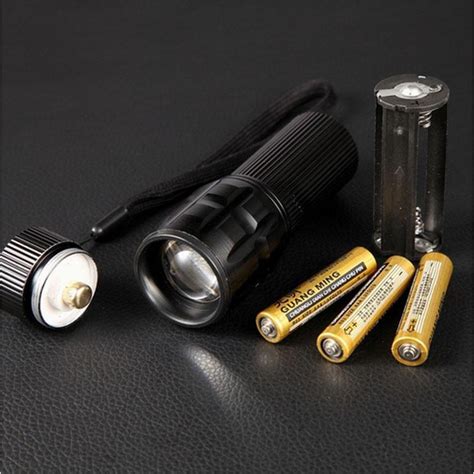 Waterproof Led Flashlight Tactical Flashlight 500lm Zoomable 3 Modes