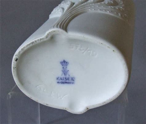 Ak Kaiser White Bisque Porcelain Vase West Germany 1970s Bungalowbill
