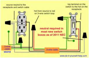 Wrap a piece of black electrician's tape around. How To Wire A Light Switch From An Outlet Diagram | Fuse Box And Wiring Diagram