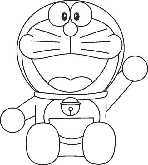 Gambar Animasi Doraemon Untuk Mewarnai