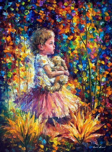 Kid Oil Painting Children Wall Art On Canvas By Leonid Afremov Etsy