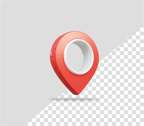 Premium Psd Realistic 3d Location Icon And Map Pin Icon