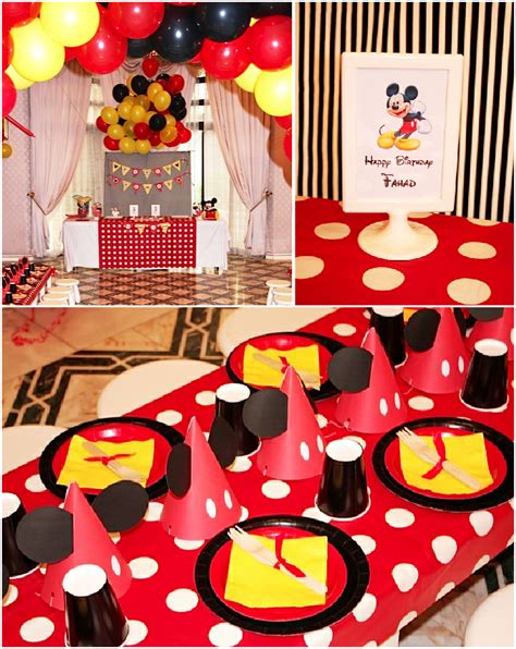 The birthday cake and desserts were amazing and perfect for a minnie mouse birthday party! A Retro Mickey Inspired Birthday Party - Party Ideas ...