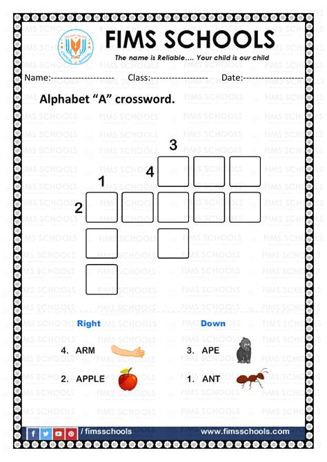 All crossword answers with 4, 8 & 9 letters for wise found in daily crossword puzzles: Alphabet A - Z crossword - Preschool FIMS SCHOOLS - Alphabet A - Z ...