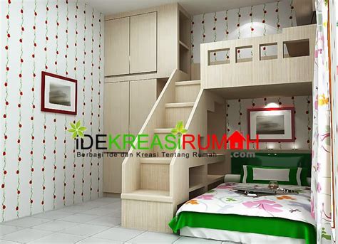 desain interior unik kamar tidur tingkat  anak ide