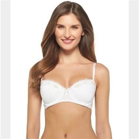 true white lace bra in 40d nwt white lace bra balconette bra bra