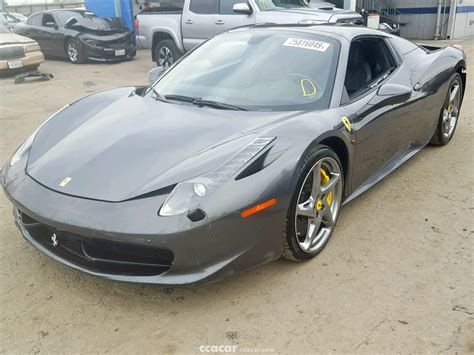 27 for sale starting at $82,995. 2015 Ferrari 458 Spider Base | Salvage & Damaged Cars for Sale
