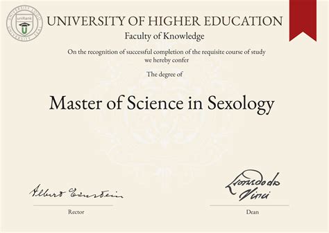 Master Of Science In Sexology Msc In Sexology Unirank
