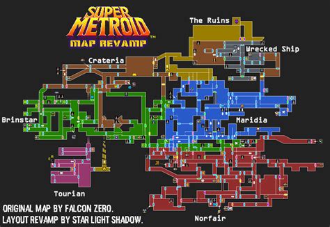 Super Metroid Map Remvamp By Star Light Shadows On Deviantart
