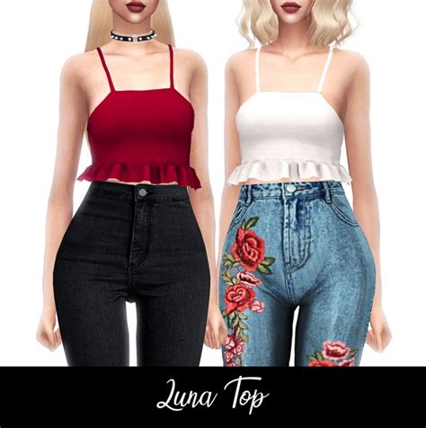 Luna Top P At Frost Sims 4 Sims 4 Updates