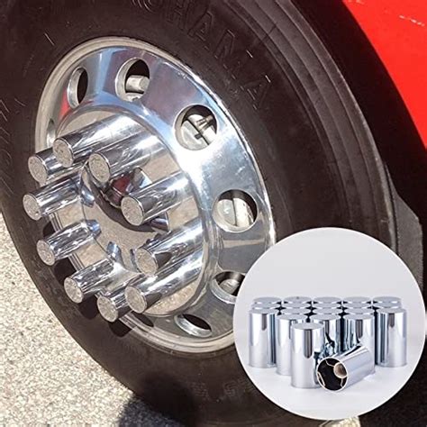 Pack Nut Cover Abs Chrome Plastic Mm By Cylinder Nut Cover Thread On Fit Hub