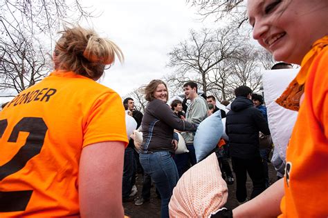 Photos From Pillow Fight Day 2014 In Boston