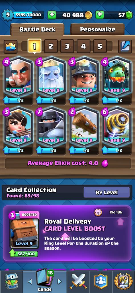 It's an up to date view on what meta decks the top players from the top 20 clans (almost 1000 players!) are using right now. A legendary deck. Clash royale : Clash_Royale