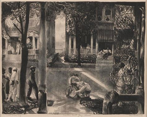 Lot George Bellows New York Ohio Sixteen East Gay Street Lithograph