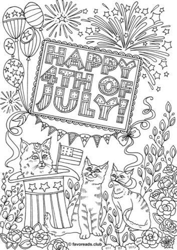 Free Abstract 4th Of July Coloring Pages For Adults