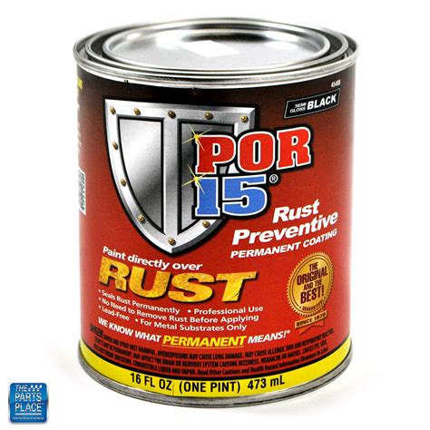 Por 15 Por 15 Rust Preventive Semi Gloss Black Pint Ebay