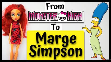 Making Marge Simpson Doll Monster High Doll Repaint By Poppen Atelier