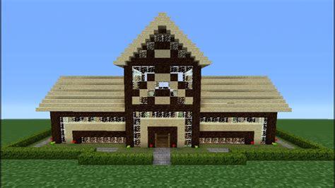 Wooden house in the woods while steve somking some wood. Minecraft Tutorial: How To Make A Wooden House - 7 - YouTube