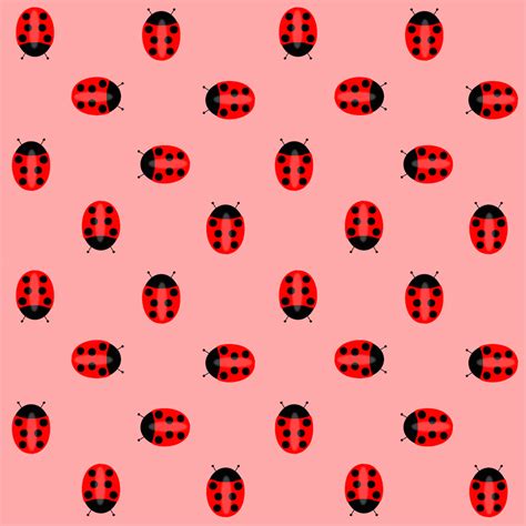 Free Digital Ladybug Scrabpooking Paper Ausdruckbares Geschenkpapier