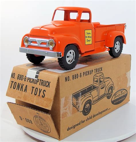 Vintage Desalle Tonka Reproduction 1956 State Hi Way Pickup In Box Etsy Toy Trucks Tonka