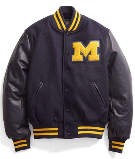 Mens M Letterman Michigan Varsity Jacket Jackets Creator