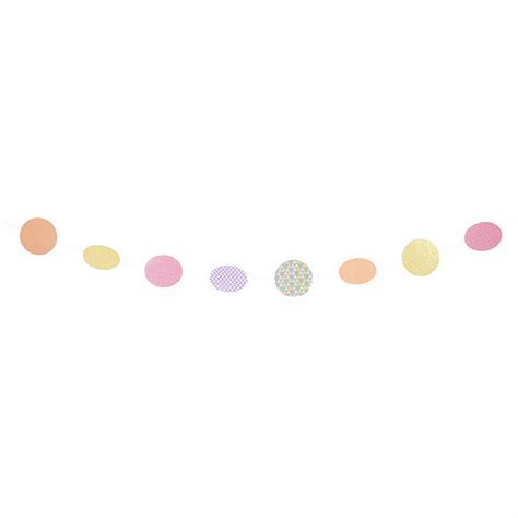 Dots Paper Circle Garland Bunting By Little Baby Company