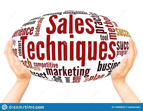 Sales Techniques Word Cloud Hand Sphere Concept Stock Photo - Image of management, corporate ...